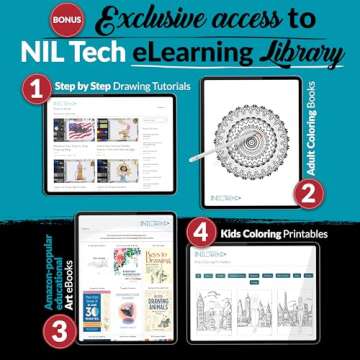 NIL TECH 37-Piece Premium Shading Pencils for Drawing, Include Exclusive Tutorials and Sketch Pad – Perfect as Birthday Gifts, Holiday Gifts, or Artist Gifts Ideal for Detailed Sketches, Fine Shading