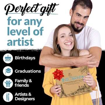 NIL TECH 37-Piece Premium Shading Pencils for Drawing, Include Exclusive Tutorials and Sketch Pad – Perfect as Birthday Gifts, Holiday Gifts, or Artist Gifts Ideal for Detailed Sketches, Fine Shading