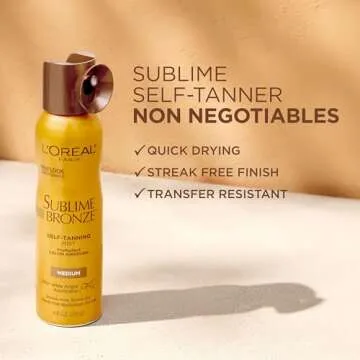 L'Oreal Paris Sublime Bronze Self-Tanning Mist Spray Tan