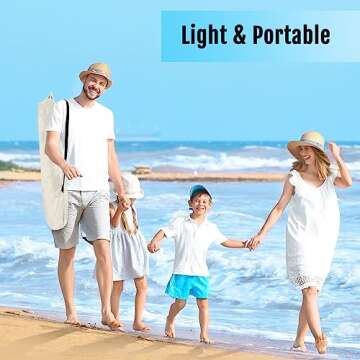 Deluxe WhiteFang XL Beach Tent for Families - Easy Setup