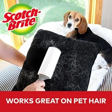 Scotch-Brite Lint Roller with 60 Sheets for Pet Hair