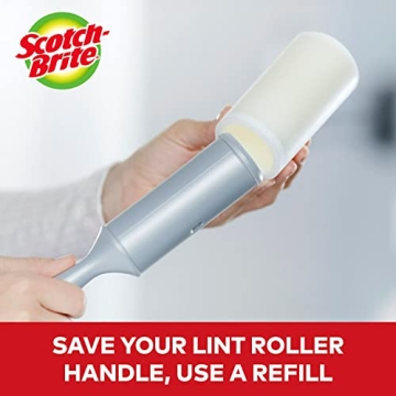 Scotch-Brite Lint Roller with 60 Sheets for Pet Hair