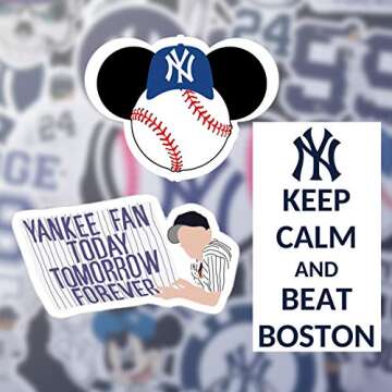 50 PCS Durable American Baseball Stickers for All Use