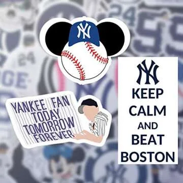 50 PCS Durable American Baseball Stickers for All Use