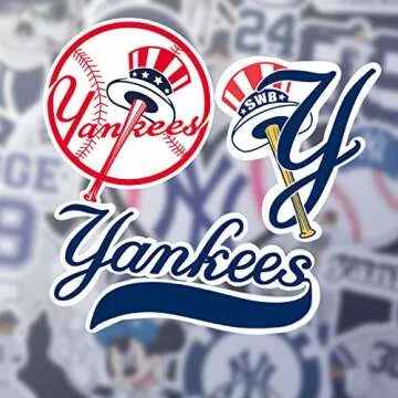 50 PCS Durable American Baseball Stickers for All Use