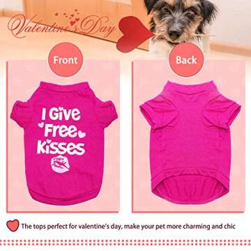 HYLYUN xs Dog Clothes 2 Packs - Cute Yorkie Clothes Breathable Puppy Shirts Printed Pet Clothing Soft Outfits for Cat Small Dogs Girls Chihuahua Yorkie Shih Tzu Pomeranian M