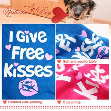 HYLYUN xs Dog Clothes 2 Packs - Cute Yorkie Clothes Breathable Puppy Shirts Printed Pet Clothing Soft Outfits for Cat Small Dogs Girls Chihuahua Yorkie Shih Tzu Pomeranian M