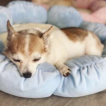 TONBO Cozy Plush Dog Cat Bed - Easy Clean & Stylish