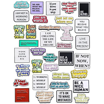 Kajaia 35 Pcs Positive Enamel Pins for Life's Inspiration
