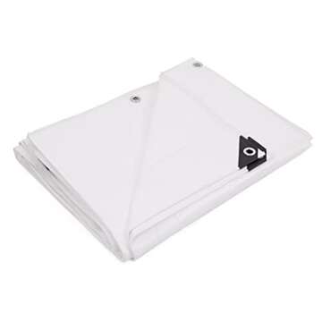 Kotap 8 x 20 Ft. Heavy-Duty Protection/Coverage Tarp, Superior Weave for Greater Longevity 8-mil, Mu...