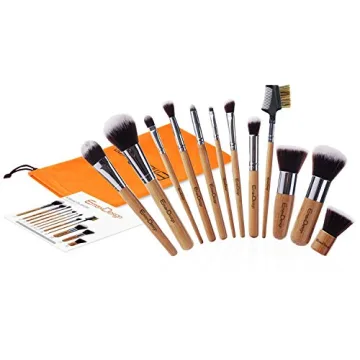 Professional Bamboo Makeup Brushes Set 12 Pieces