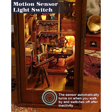 Engaging DIY Book Nook Kit with Motion Sensor Lights