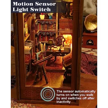 Engaging DIY Book Nook Kit with Motion Sensor Lights