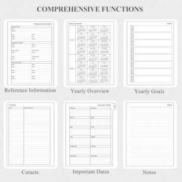 Planner 2024, Month Weekly Planner Runs from January 2024 to December 2024, 2024 Planner with Sturdy PP Cover, Coated Tabs, Black A5 Weekly Monthly Planner