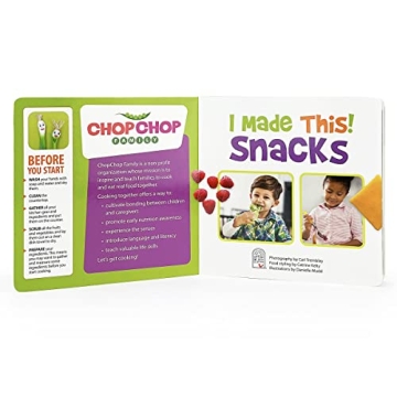 ChopChop I Made This! Snacks Board Book for Toddlers