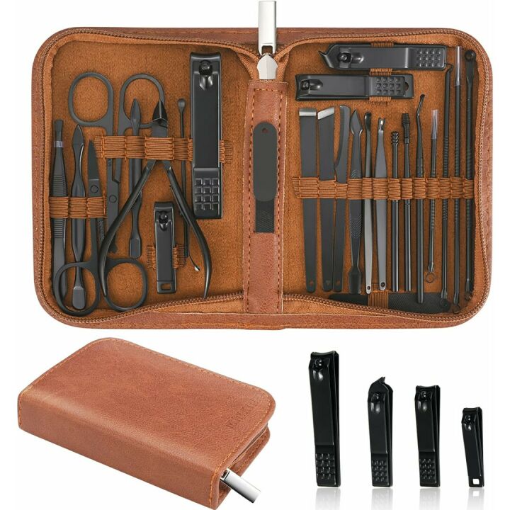 26-Piece Manicure Set - Professional Nail Clipper Kit