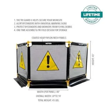 Notch Tri-Guard Heavy-Duty Mesh Barrier for Safety