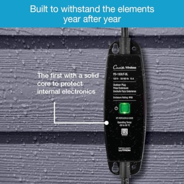 Lutron Caseta Outdoor Smart Plug for Garden Lighting