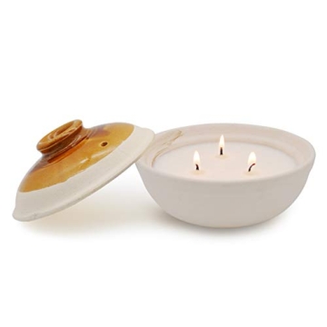 Citronella Candle in Handcrafted Pottery for Outdoors