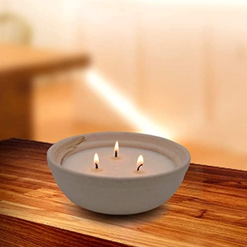 Citronella Candle in Handcrafted Pottery for Outdoors
