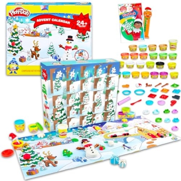 Play-Doh Advent Calendar Countdown to Christmas - 24 Fun Activities with Play-Doh and Accessories