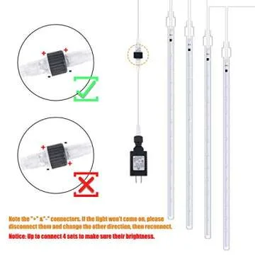 Meteor Shower Lights - Waterproof Outdoor LED Decoration