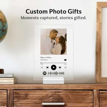 With Love From Julie - Custom Acrylic Music Photo Plaque