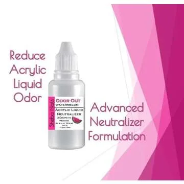 SHEBA NAILS Odor Out Acrylic Liquid Neutralizer 1/2oz Watermelon Scent- Minimizes Acrylic Liquid Monomer Odor