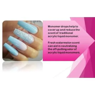 SHEBA NAILS Odor Out Acrylic Liquid Neutralizer 1/2oz Watermelon Scent- Minimizes Acrylic Liquid Monomer Odor