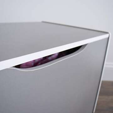 Durable Humble Crew Kids Toy Chest with Safety Hinge