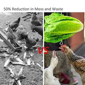 Durable Chicken Vegetable Hanging Feeder Toy for Birds