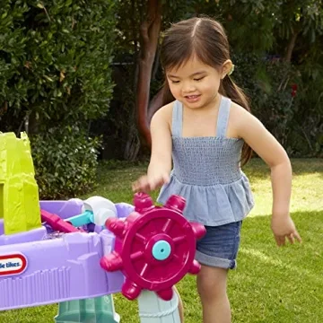 Little Tikes Mermaid Island Wavemaker Water Table, 2 + years with Five Unique Play Stations and Accessories, Multicolor, 38 Inch