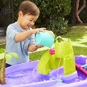 Little Tikes Mermaid Island Wavemaker Water Table, 2 + years with Five Unique Play Stations and Accessories, Multicolor, 38 Inch