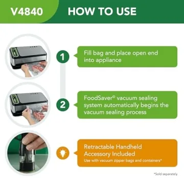FoodSaver 4800 Series Vacuum Sealer Machine for Freshness