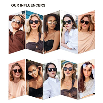 SOJOS Oversized Round Polarized Sunglasses for All