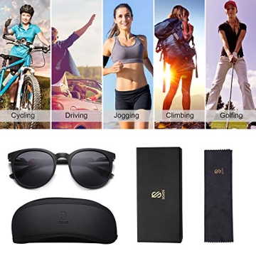 SOJOS Oversized Round Polarized Sunglasses for All