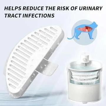 uahpet Water Fountain Filters with Sponges for Clean Water