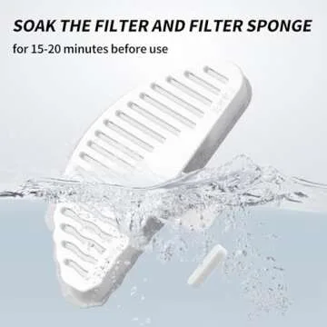 uahpet Water Fountain Filters with Sponges for Clean Water
