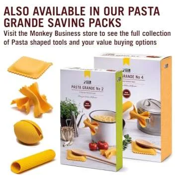 Monkey Business Silicone Kitchen Tool | Penne-shaped kitchen utensil for hot handles when cooking and serving | Non-Slip Penne-shaped Silicone Sleeve Ideal for cast metal griddles, and skillets.