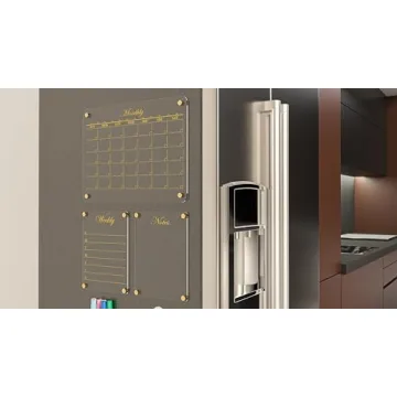 Elegant Acrylic Magnetic Calendar for Fridge | Organize with Style