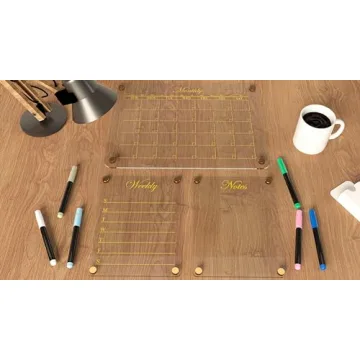 Elegant Acrylic Magnetic Calendar for Fridge | Organize with Style