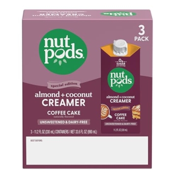 nutpods Coffee Cake Creamer – Sugar-Free Dairy-Free Delight