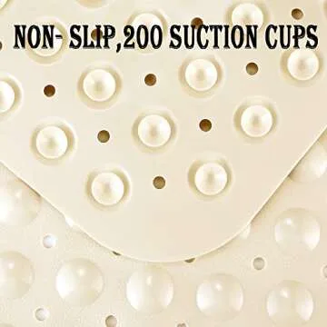 YINENN Non-Slip Bath Shower Safety Mat - 40x16 Inch