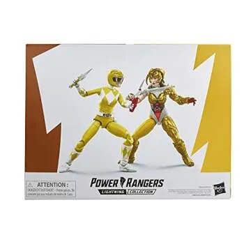 Power Rangers Lightning Collection Mighty Morphin Yellow Ranger Aisha Vs. Scorpina 2-Pack 6-Inch Premium Collectible Action Figure Toys