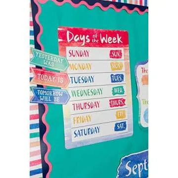 Stylish Watercolor Calendar Bulletin Board for Classrooms