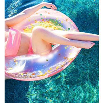 CoTa Global Inflatable Pool Float Tube Confetti