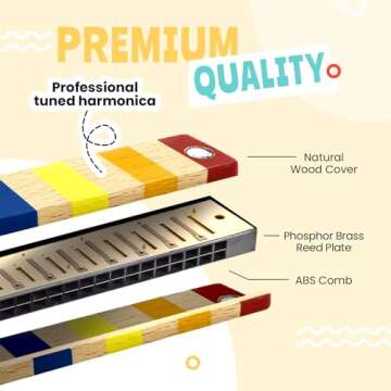 Stoie's Musical Instruments Set for Kids Ages 3-5