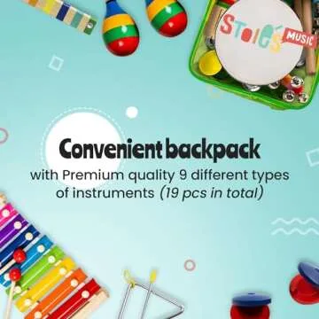 Stoie's Musical Instruments Set for Kids Ages 3-5