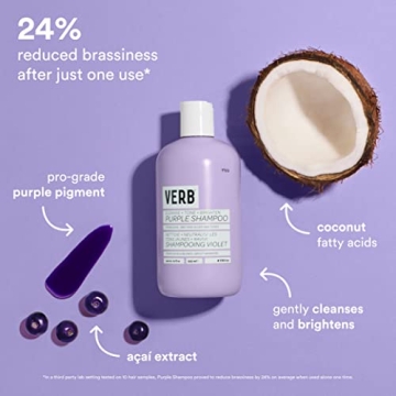 Verb Purple Shampoo for Blonde and Grey Hair - Vegan and Sulfate-Free