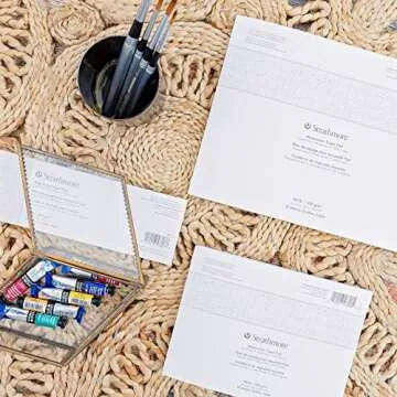 Strathmore 500 Series Watercolor Paper Travel Pad, Glue Bound, 8x10 inches, 12 Sheets (140lb/300g) -...